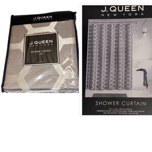 Shower Curtain J. Queen New York Porto Gray Fabric
